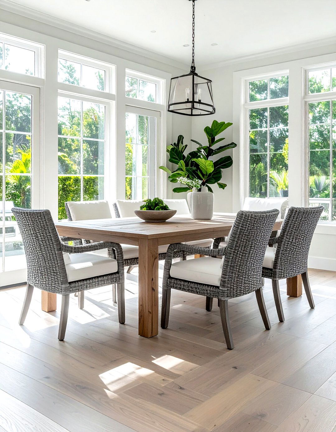 Coastal Grandmother Dining Room - 30 wicker dining room ideas