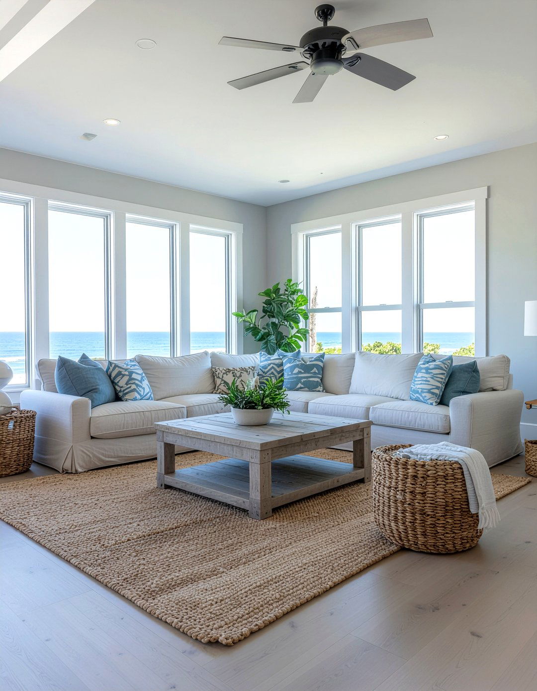 Coastal Gray Living Room - 30 cool gray living room ideas