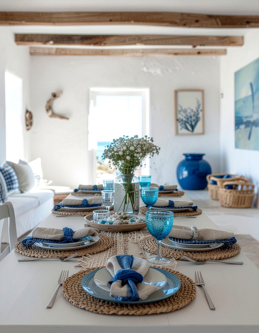 Coastal Greek Decor - 30 Greek dining room ideas