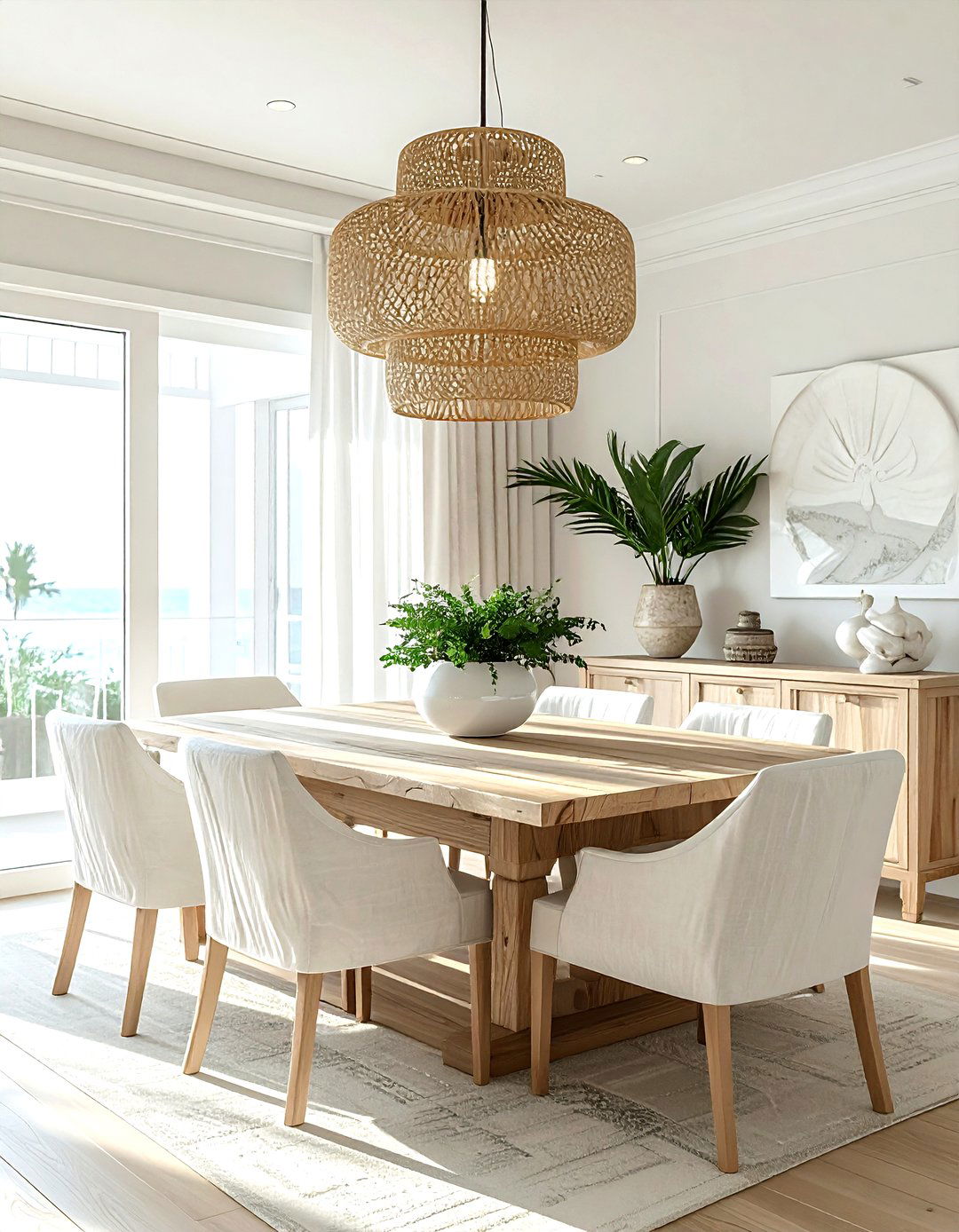 Coastal High End Dining Room - 30 luxe dining room ideas
