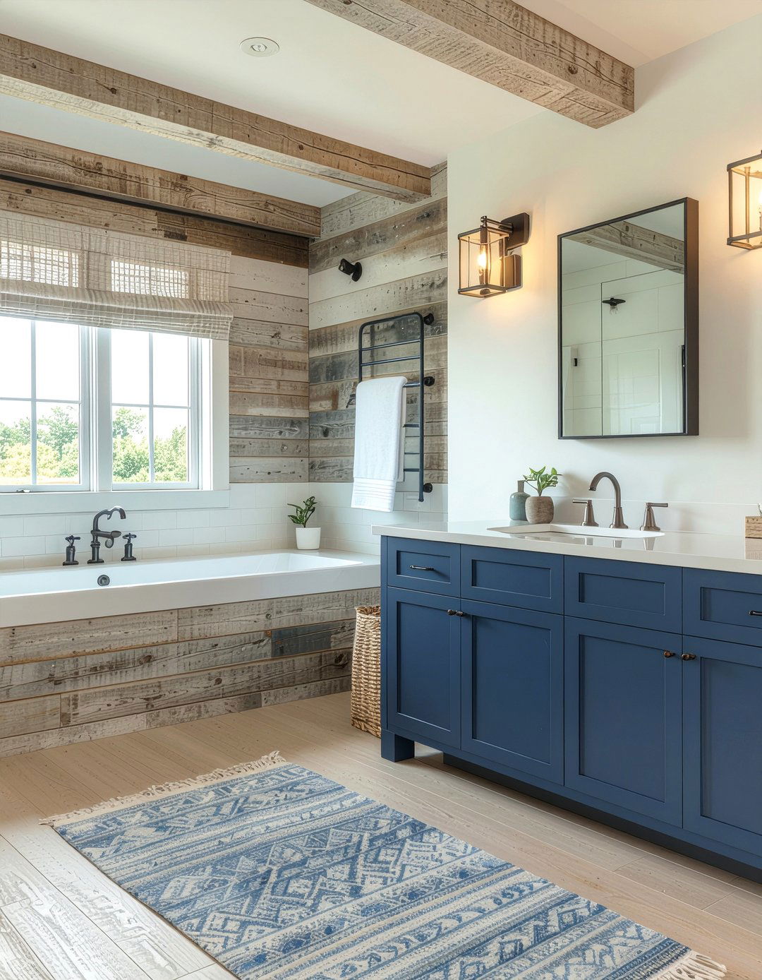 Coastal Industrial Bathroom - 30 bathroom style mixing ideas