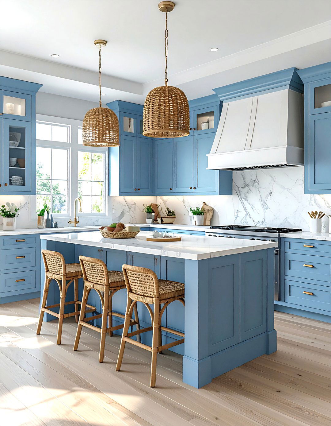 Coastal Kitchen Blue Cabinets - 30 kitchen furniture layout