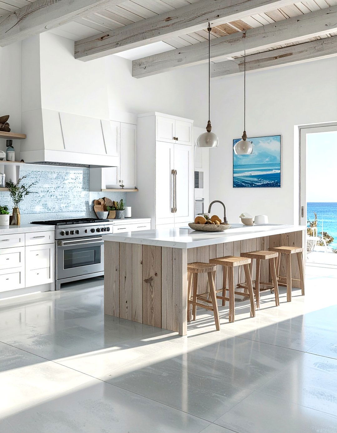 Coastal Kitchen Concrete Floor - 30 polished concrete floor kitchen ideas