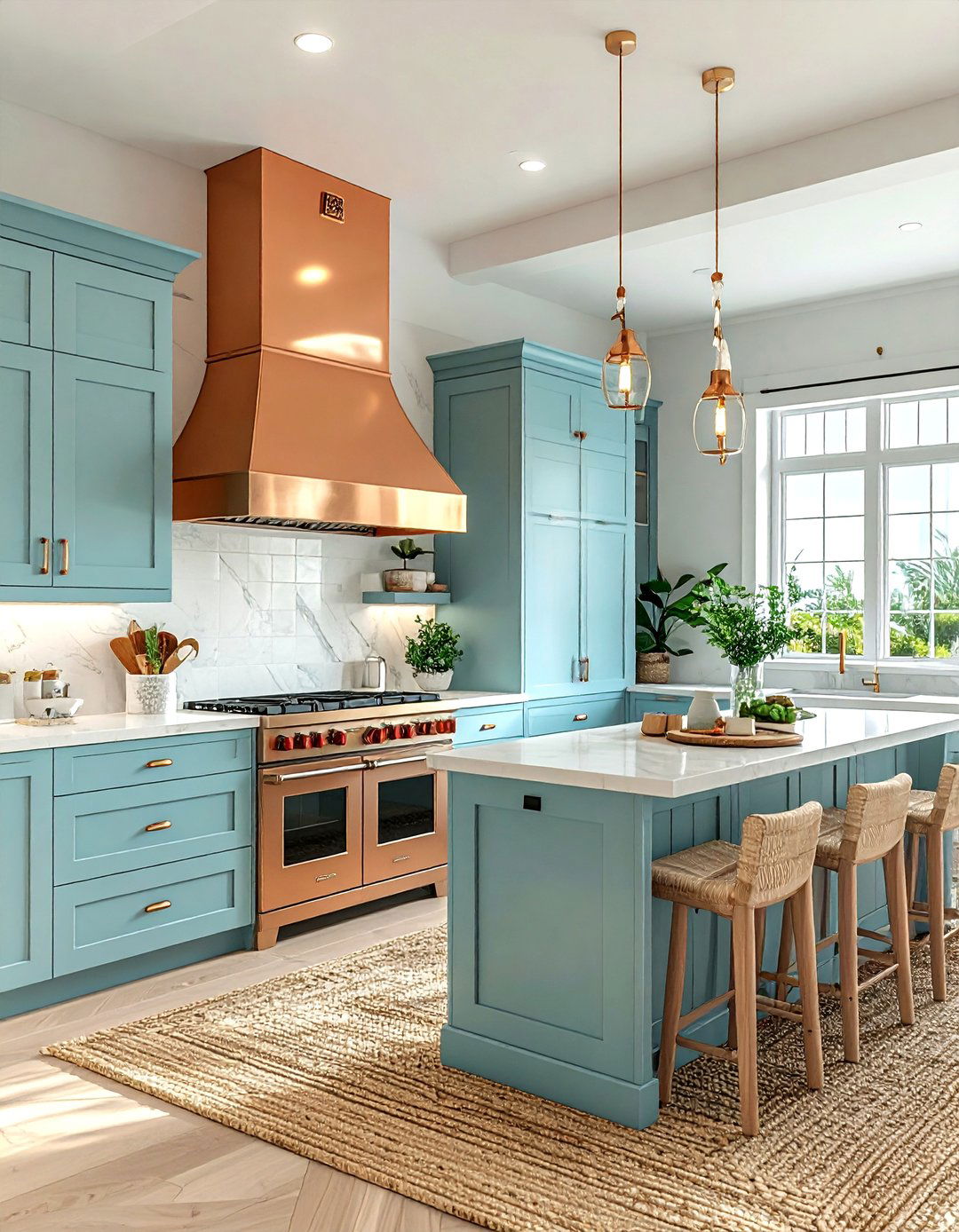 Coastal Kitchen Copper Hood - 30 copper hood kitchen ideas