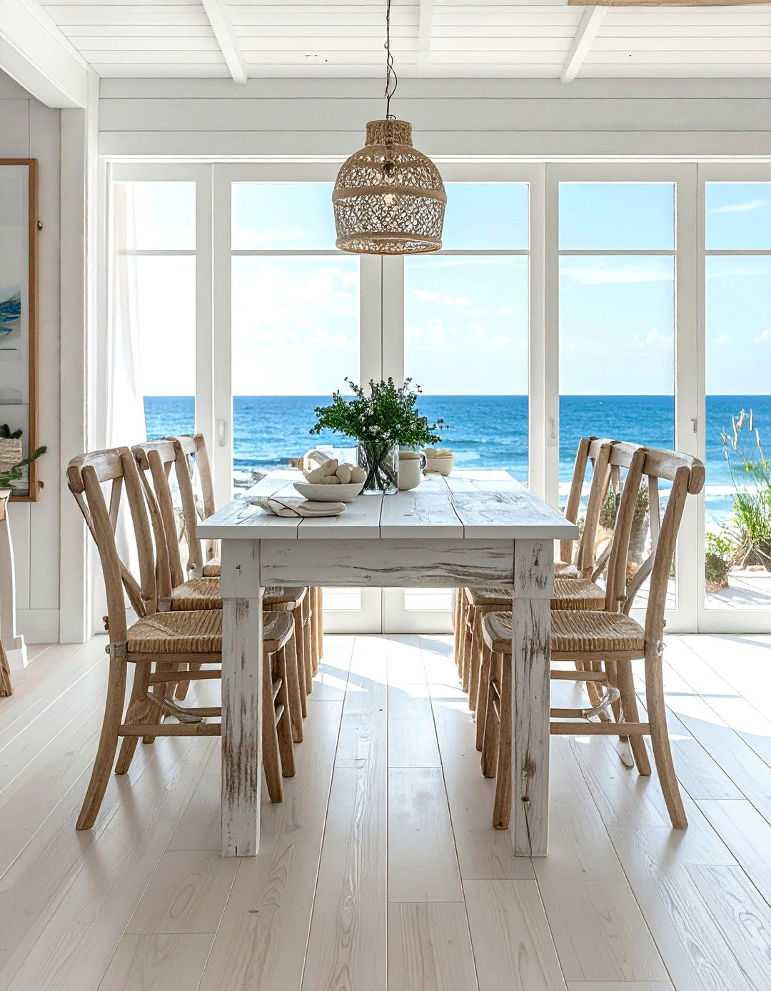 Coastal Ladderback Chair - 30 ladderback dining chair ideas