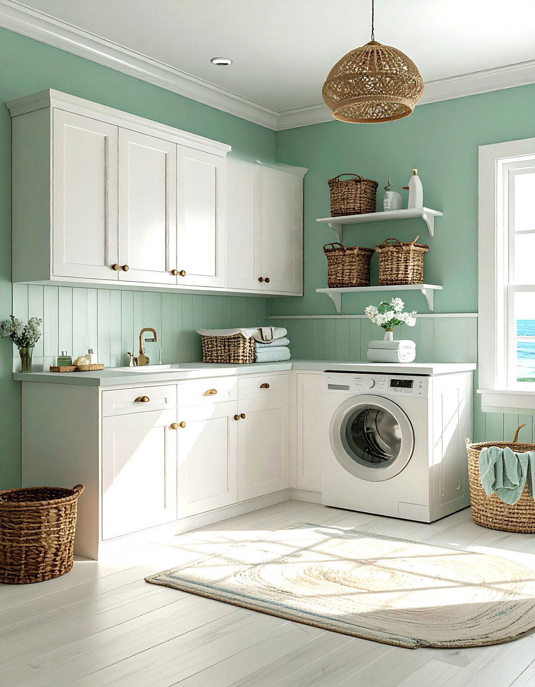 Coastal Laundry Room - 30 ocean decor ideas