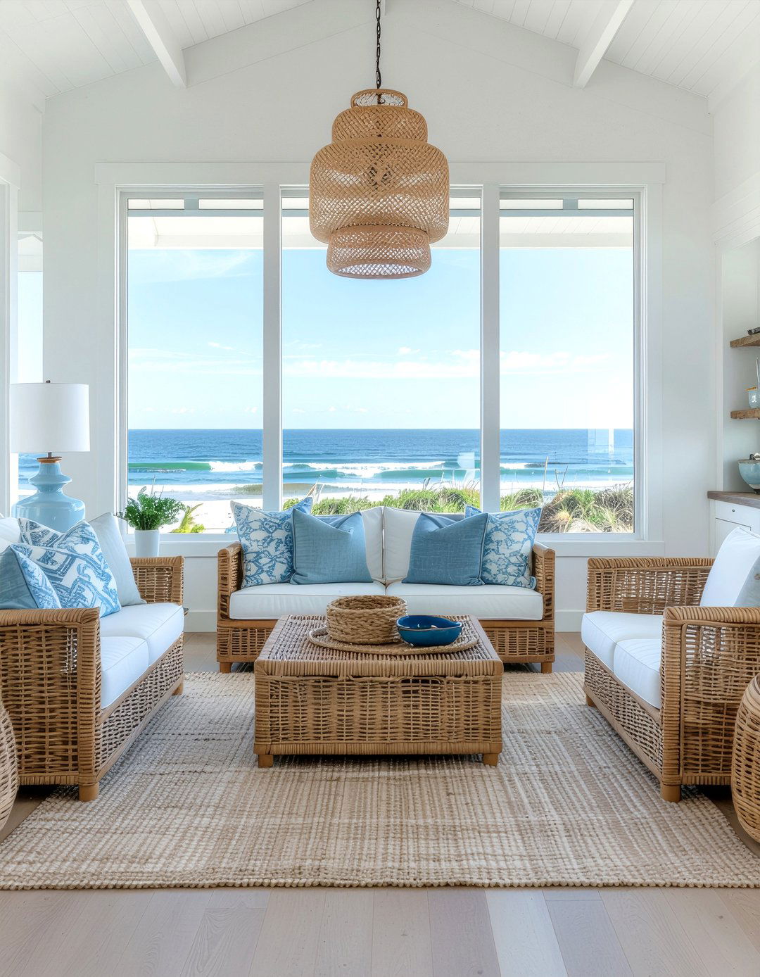 Coastal Living Room - 30 character home living room ideas