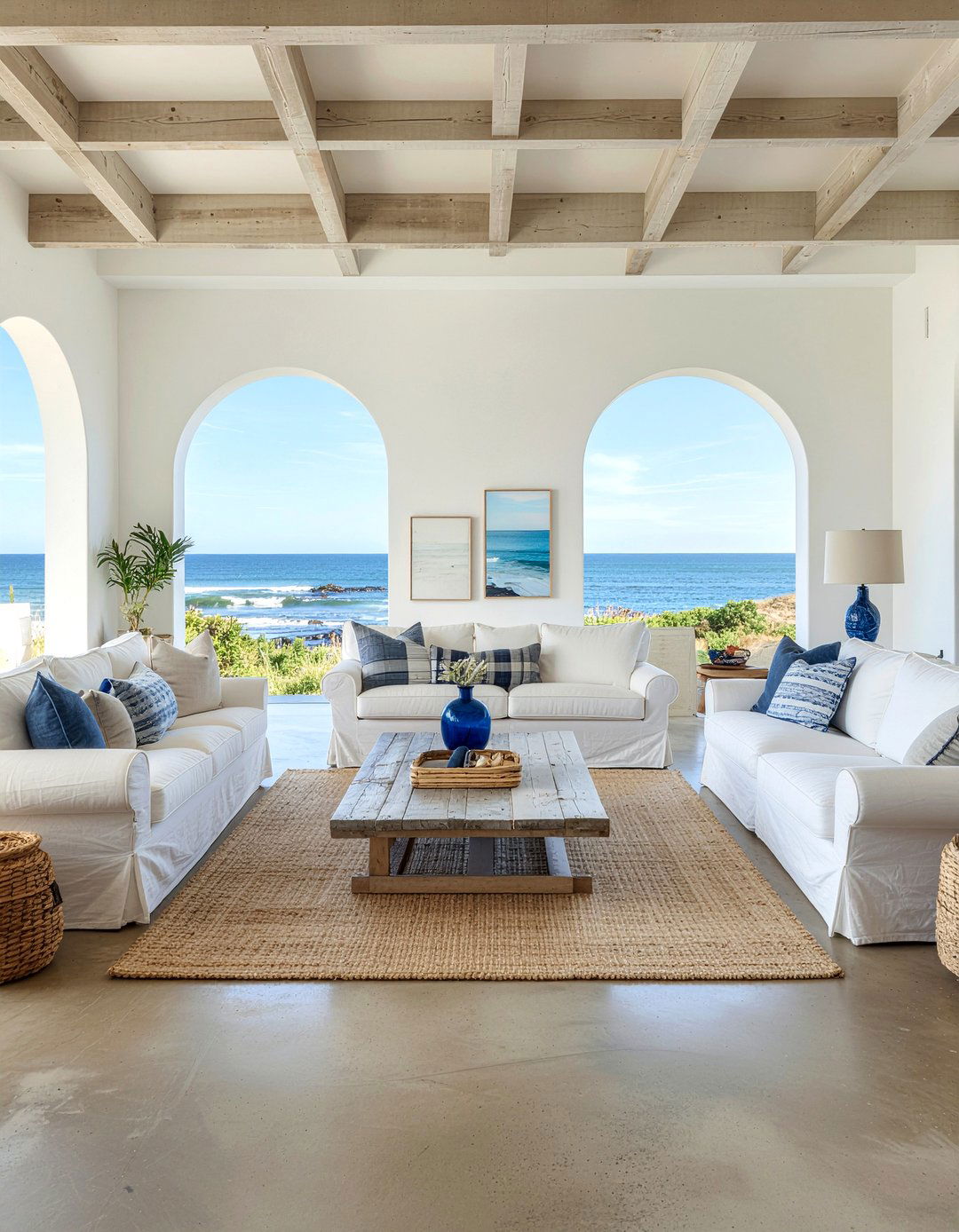 Coastal Living Room Concrete Floor - 30 living room concrete floors