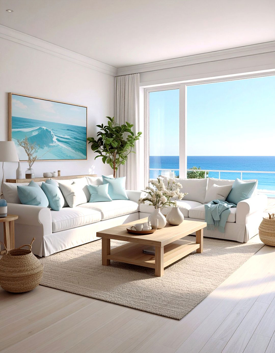 Coastal Luxury Living Room - 30 luxury living room ideas