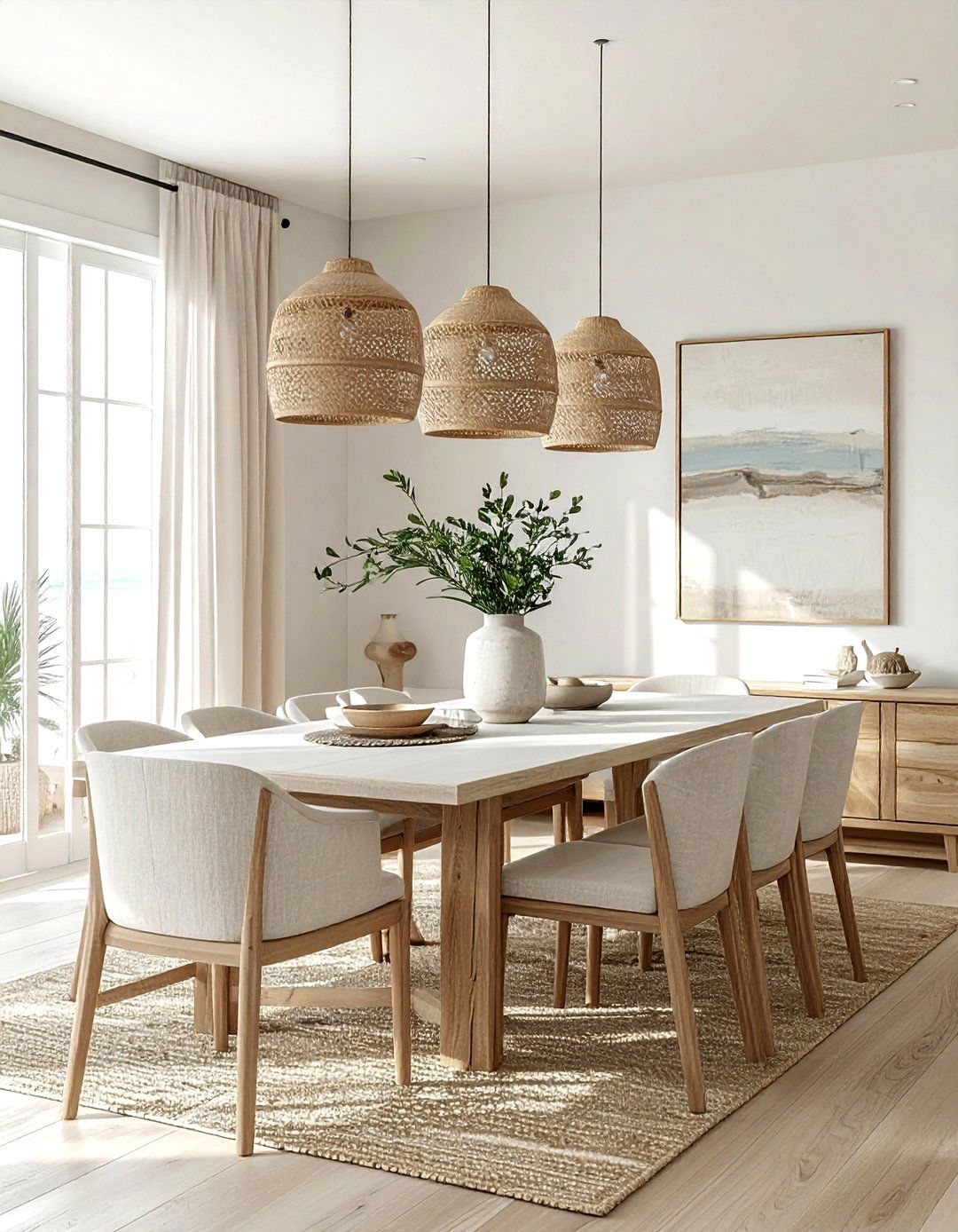 Coastal Modern Dining Room - 30 Malibu dining room ideas