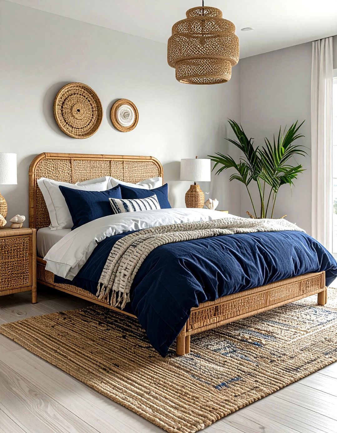 Coastal Navy Bedroom - 30 navy bedroom decor ideas