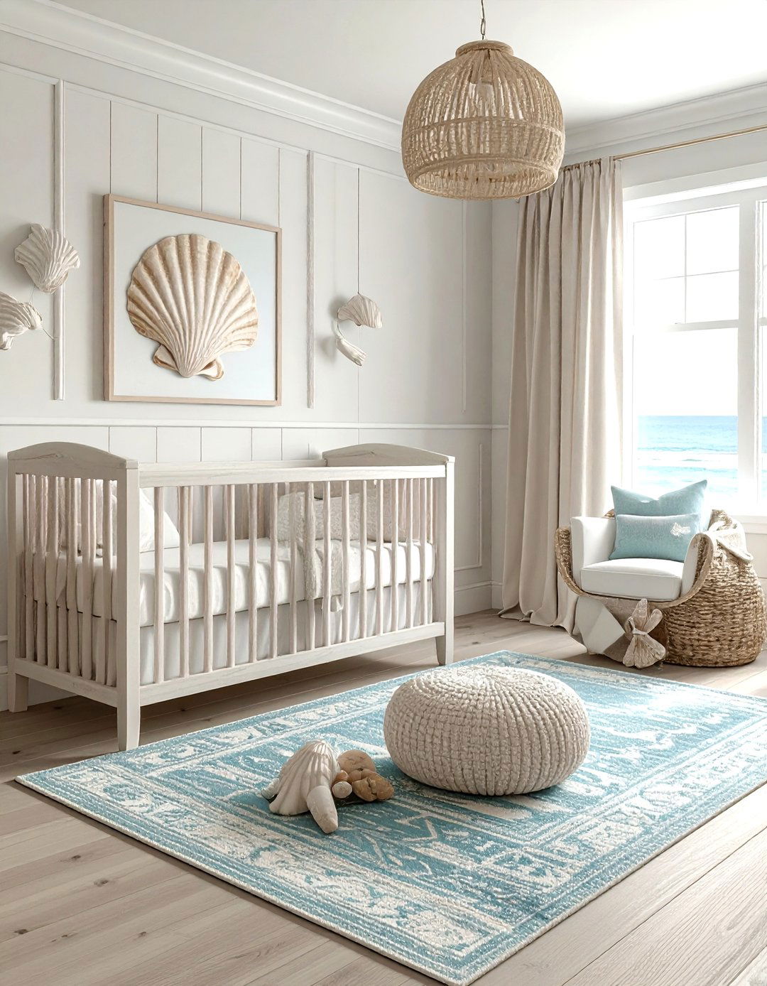 Coastal Nursery - 30 newborn bedroom ideas