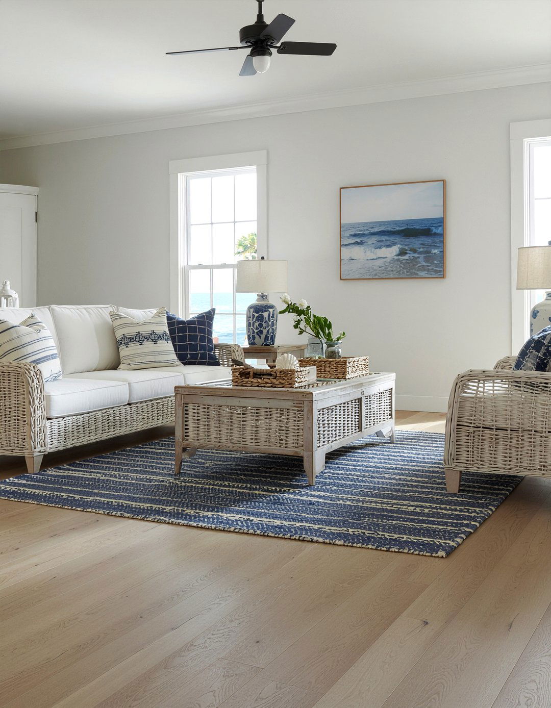 Coastal Oak Vinyl Plank - 30 living room vinyl flooring ideas