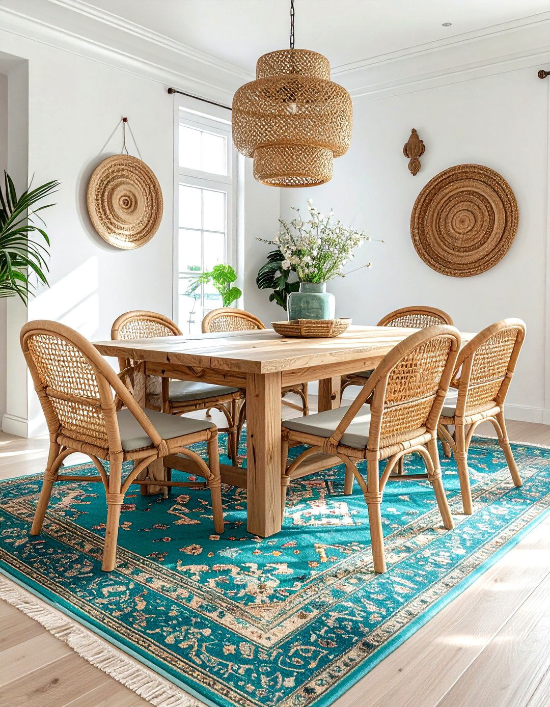 Coastal Oriental Rug Dining Room - 30 oriental rug dining room ideas