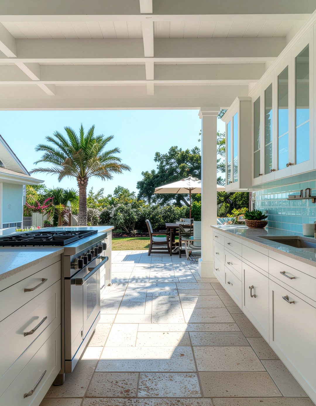 Coastal Outdoor Kitchen - 30 covered outdoor kitchen ideas