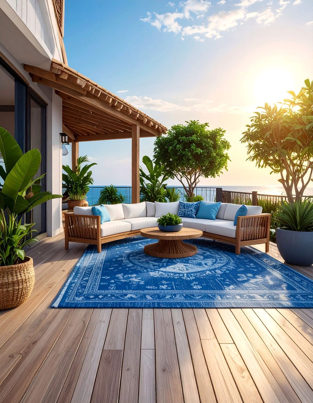 Coastal Outdoor Patio - 30 ocean decor ideas