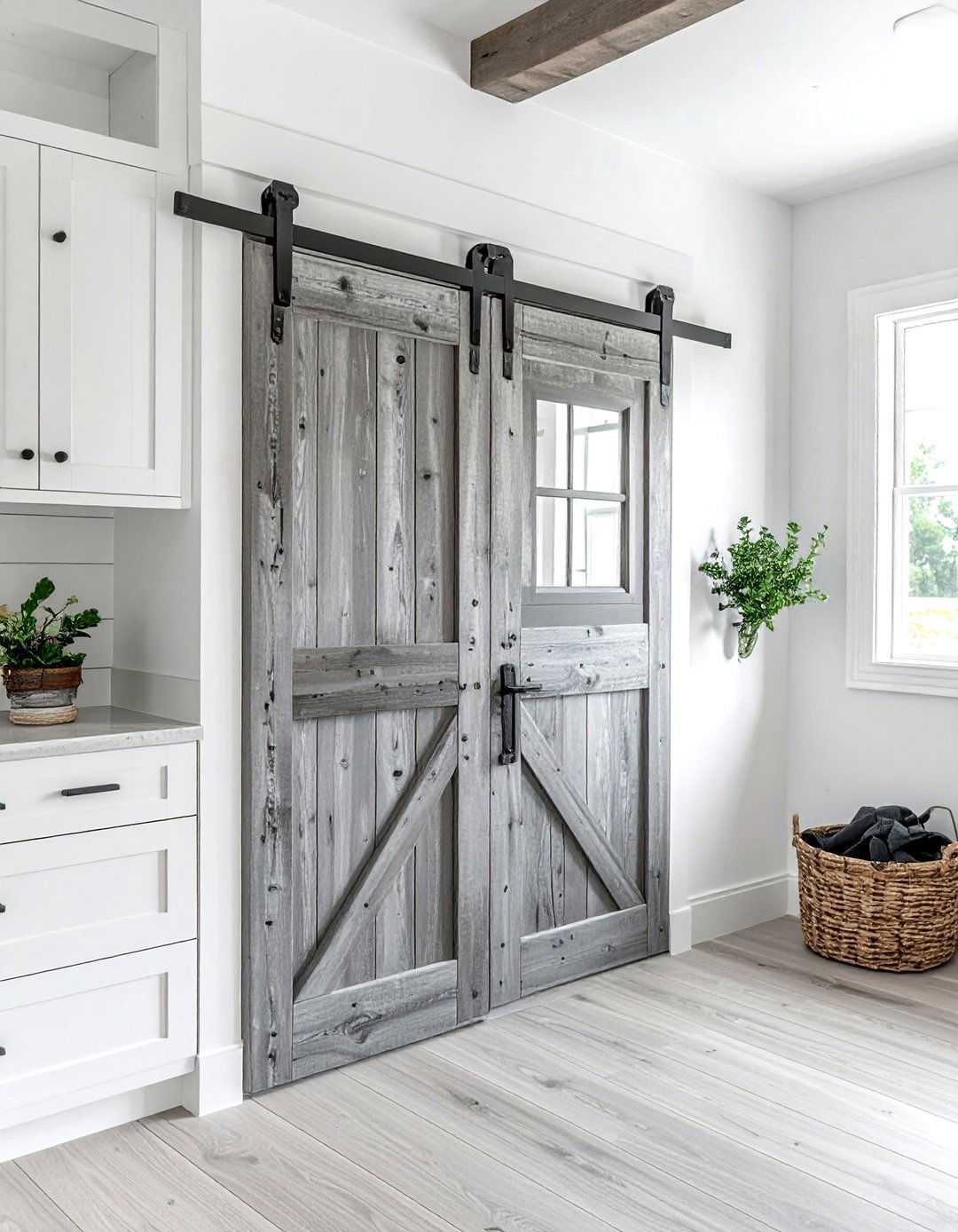 Coastal Pantry Door - 30 coastal cottage kitchen ideas