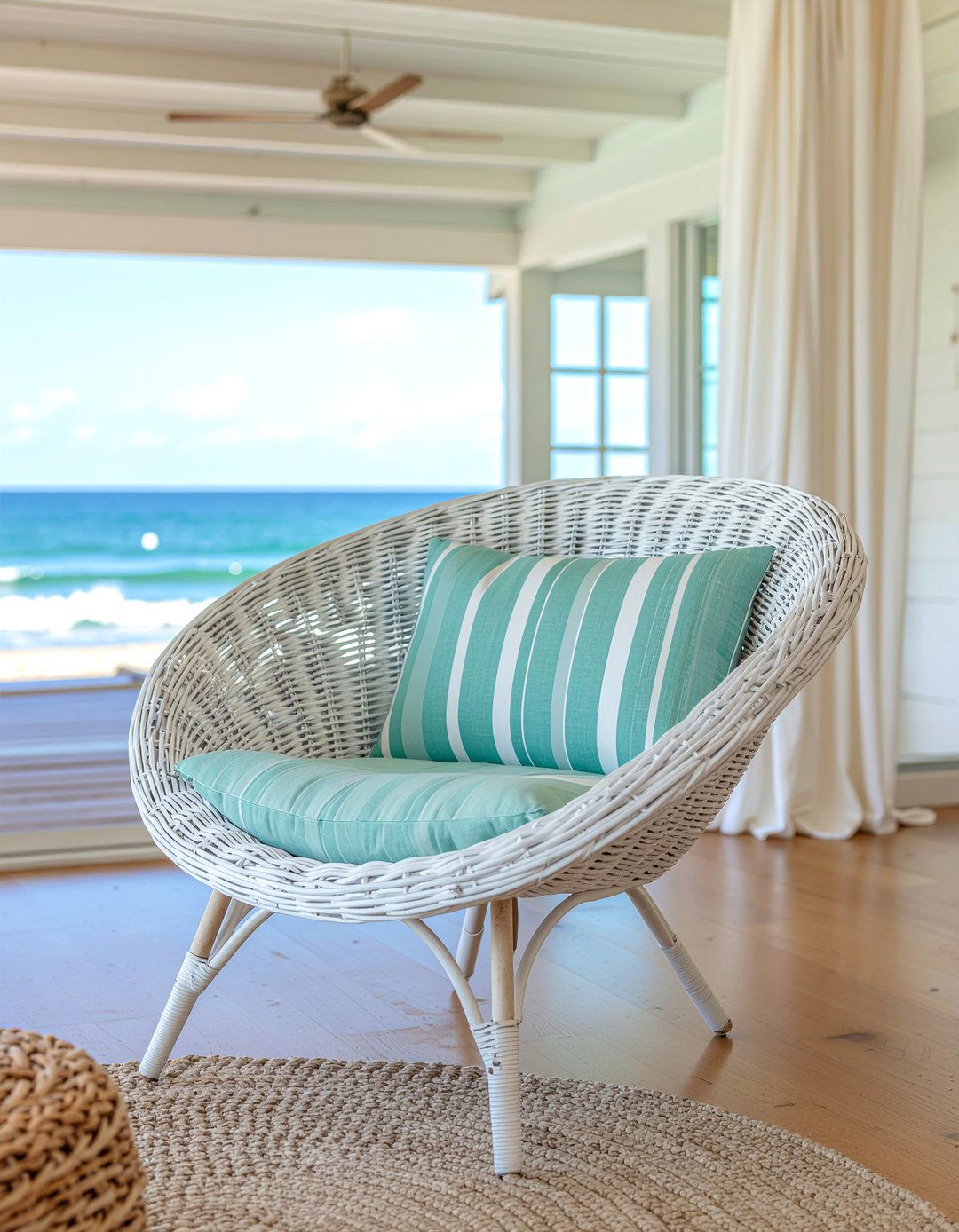 Coastal Papasan Chair Decor - 30 living room papasan chair ideas