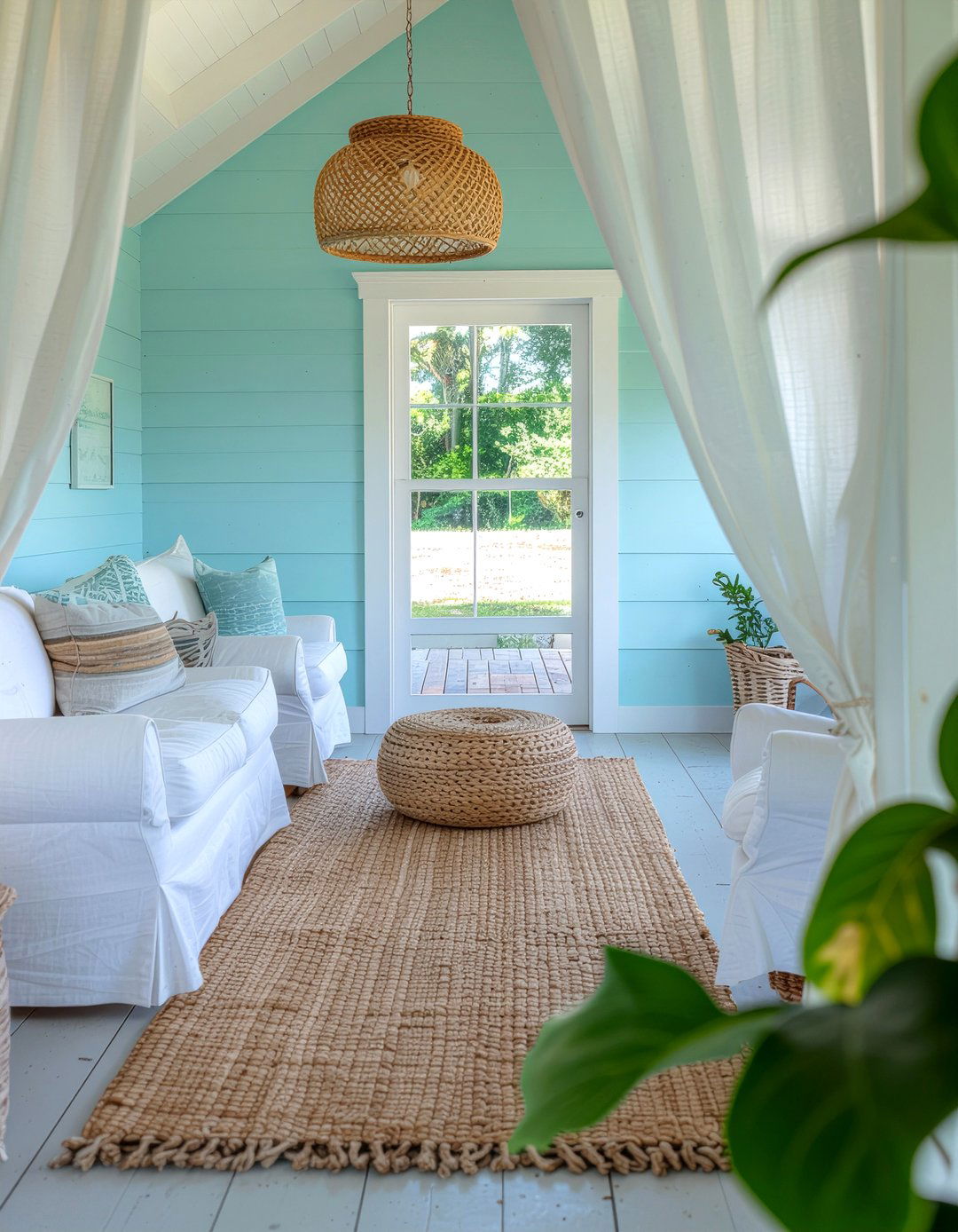 Coastal She Shed - 30 she shed living room ideas