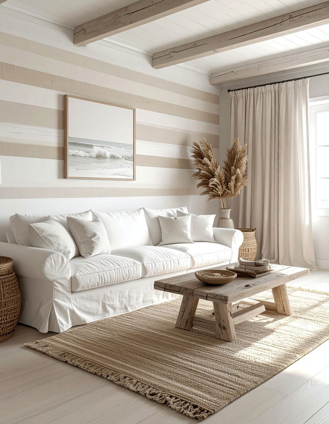 Coastal Striped Wallpaper - 30 striped wallpaper ideas