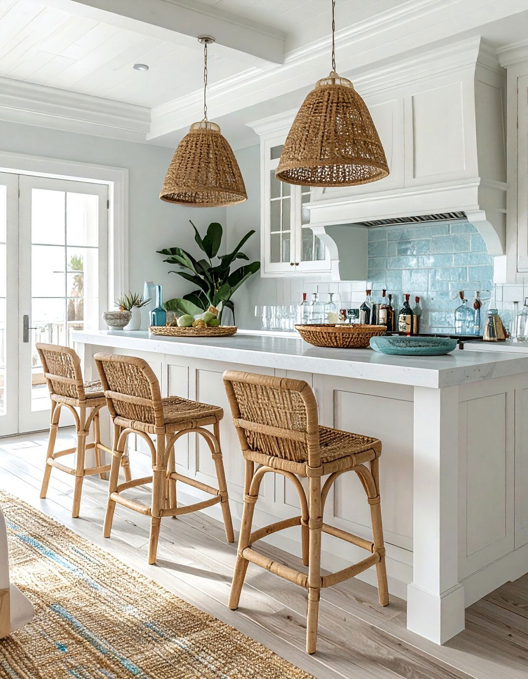 Coastal Style Bar - 30 home bar decor ideas