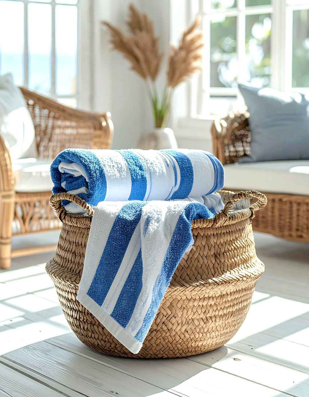 Coastal Style Basket - 30 belly basket ideas