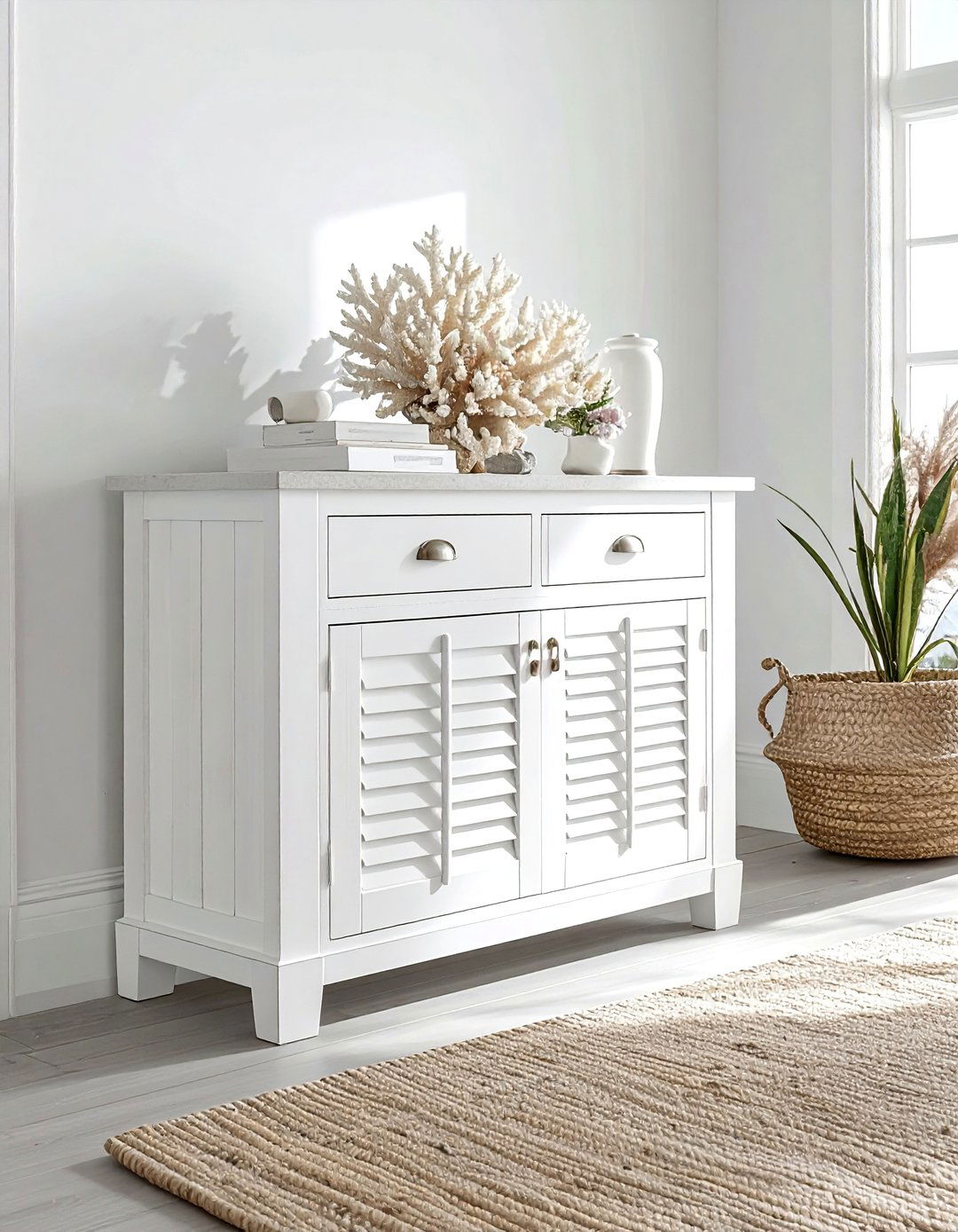 Coastal Style Buffet - 30 dining room sideboard ideas