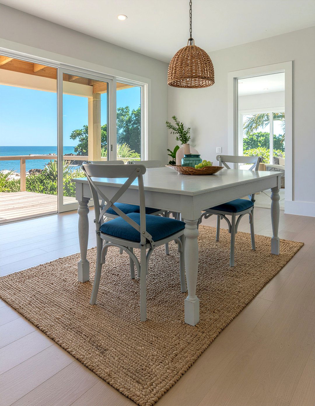 Coastal Style Dining Area - 30 cross back dining chair ideas