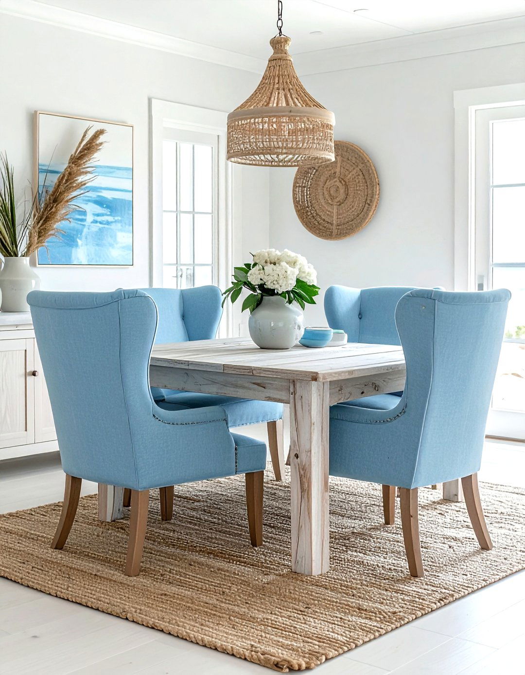 Coastal Style Dining Chairs - 30 wingback dining chair ideas