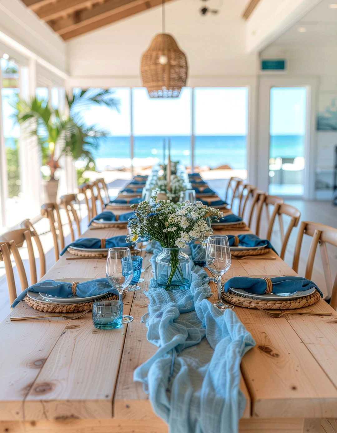 Coastal Style Rehearsal Dinner Decor - 30 dining room rehearsal dinner ideas