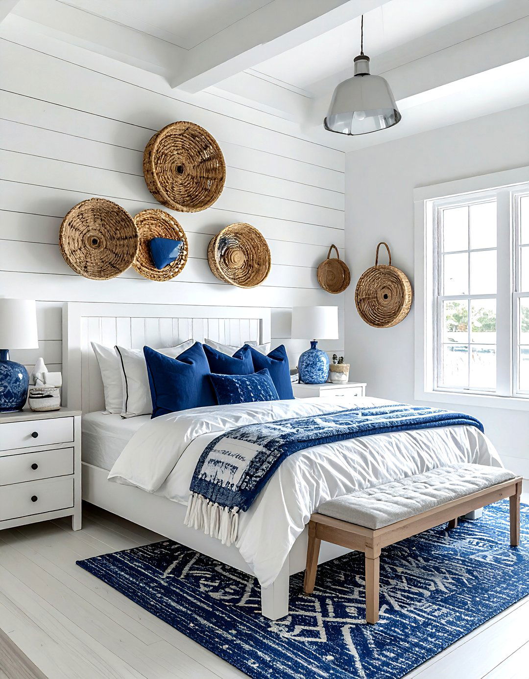 Coastal Style Wall Baskets - 30 basket wall decor ideas