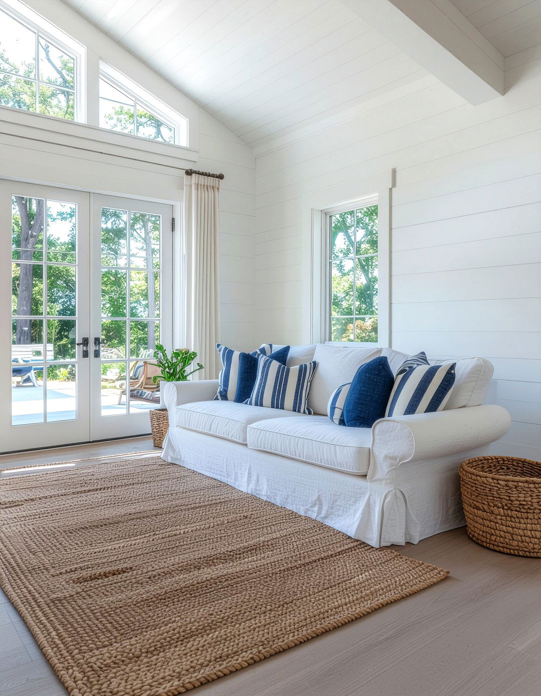 Coastal Sunroom - 30 sunroom living room ideas