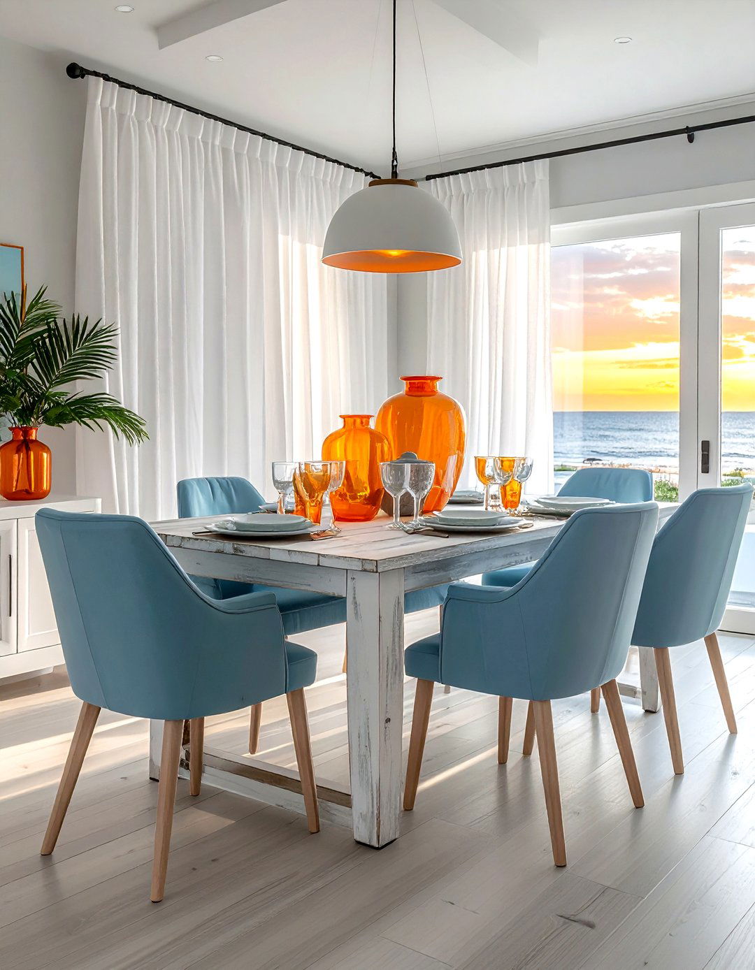 Coastal Sunset Dining Room - 30 sunset dining room ideas