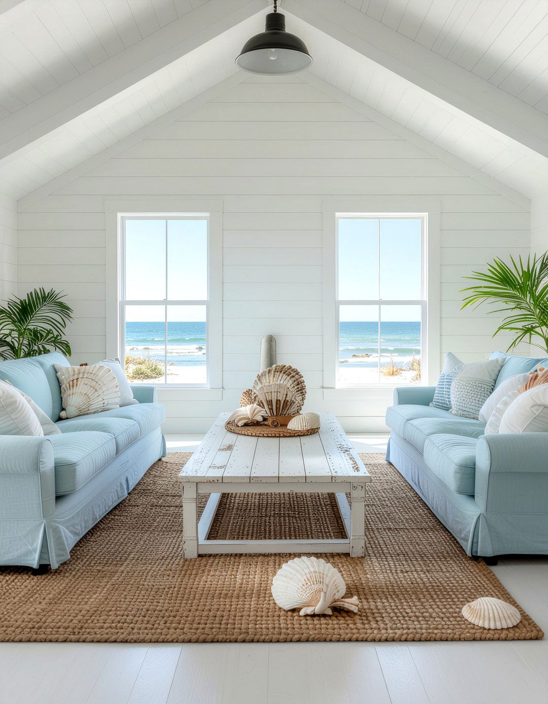 Coastal Two Sofa Living Room - 30 living room two sofa ideas