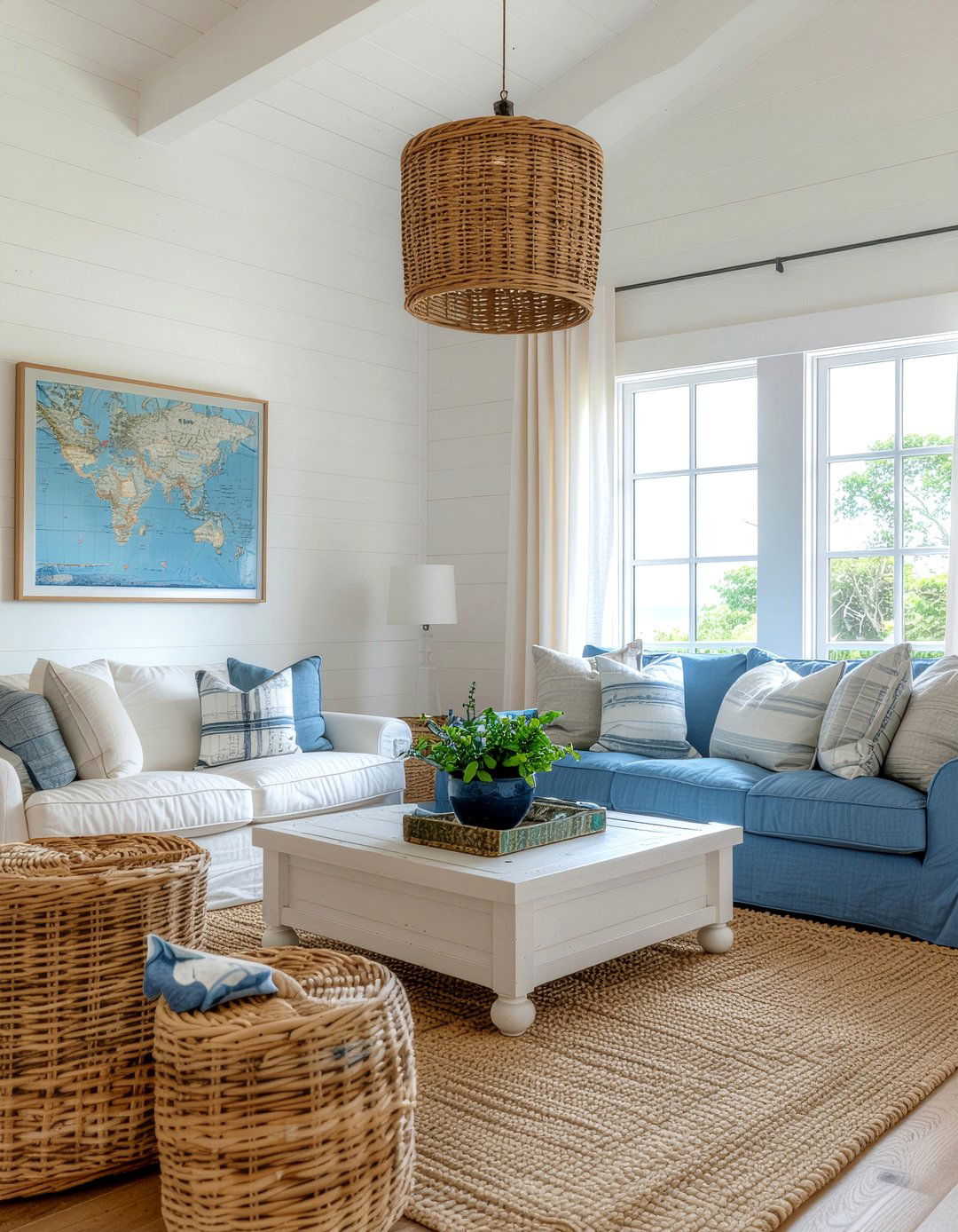 Coastal Vintage Living Room - 30 vintage living room ideas