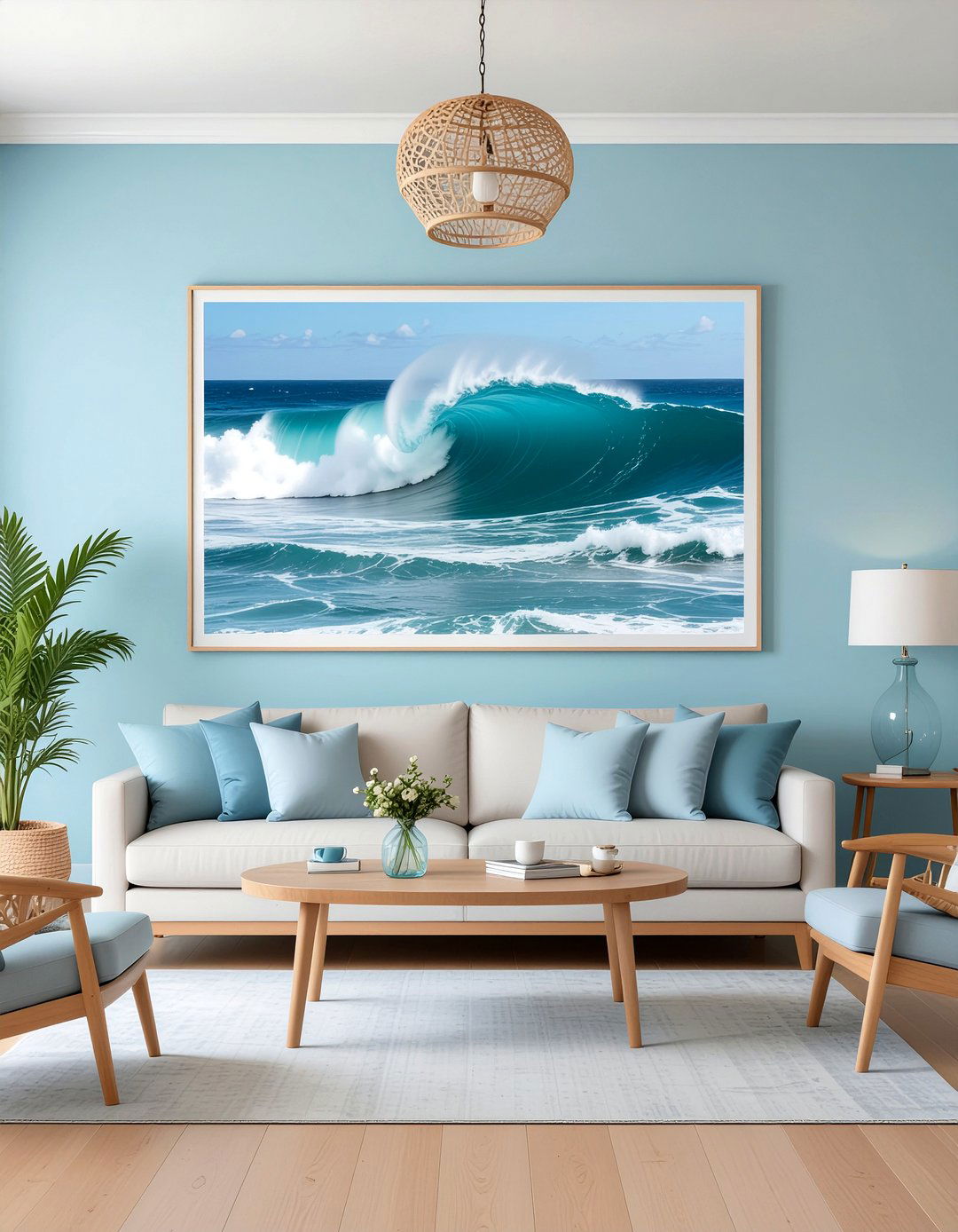 Coastal Wall Art - 30 coastal living room ideas