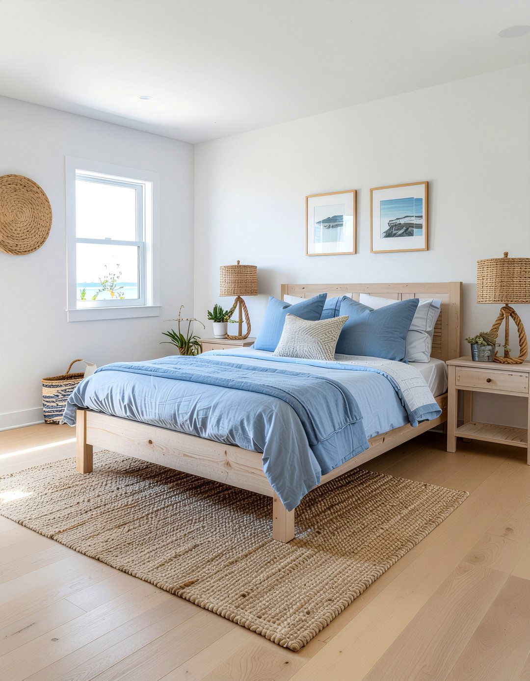 Coastal White Bedroom - 30 bedroom white walls