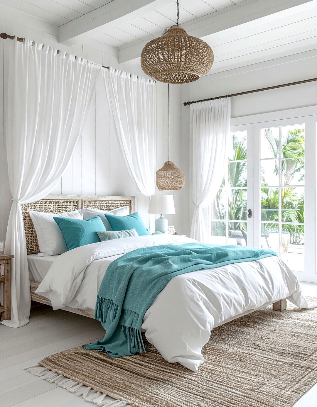 Coastal White Bedroom - 30 bright white bedroom ideas
