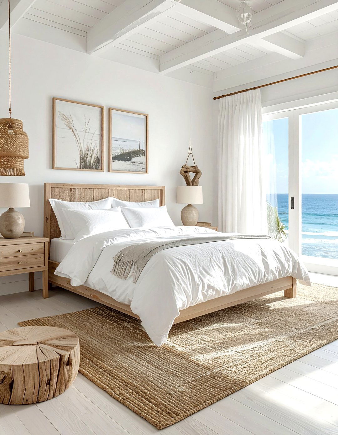 Coastal White Bedroom - 30 white bedroom ideas