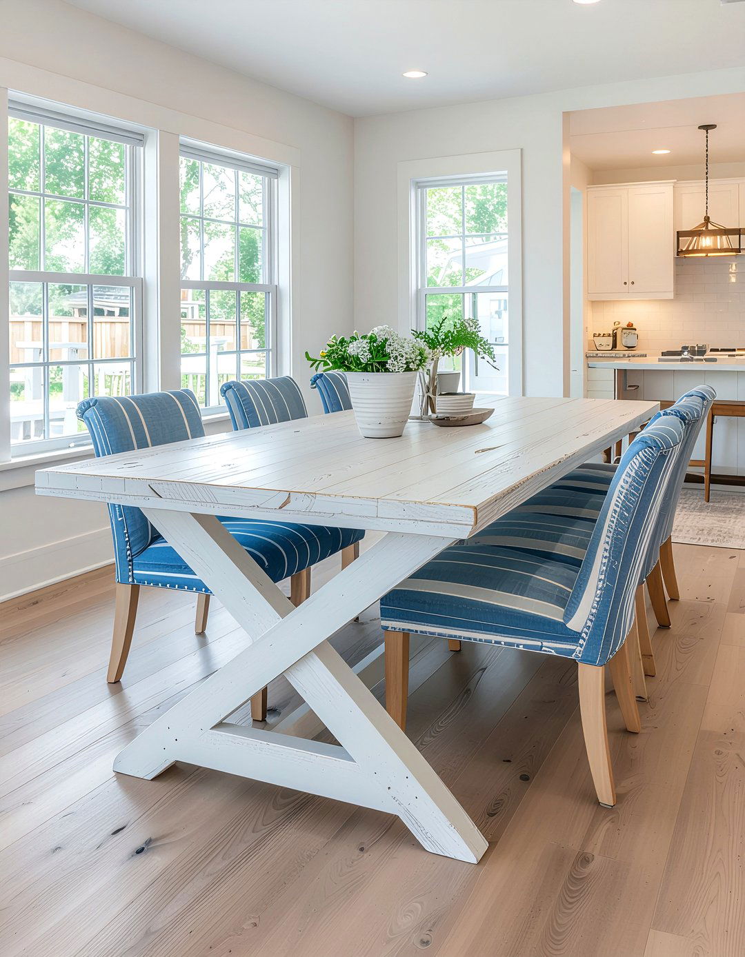 Coastal White Dining Table - 30 dining table for 8 ideas