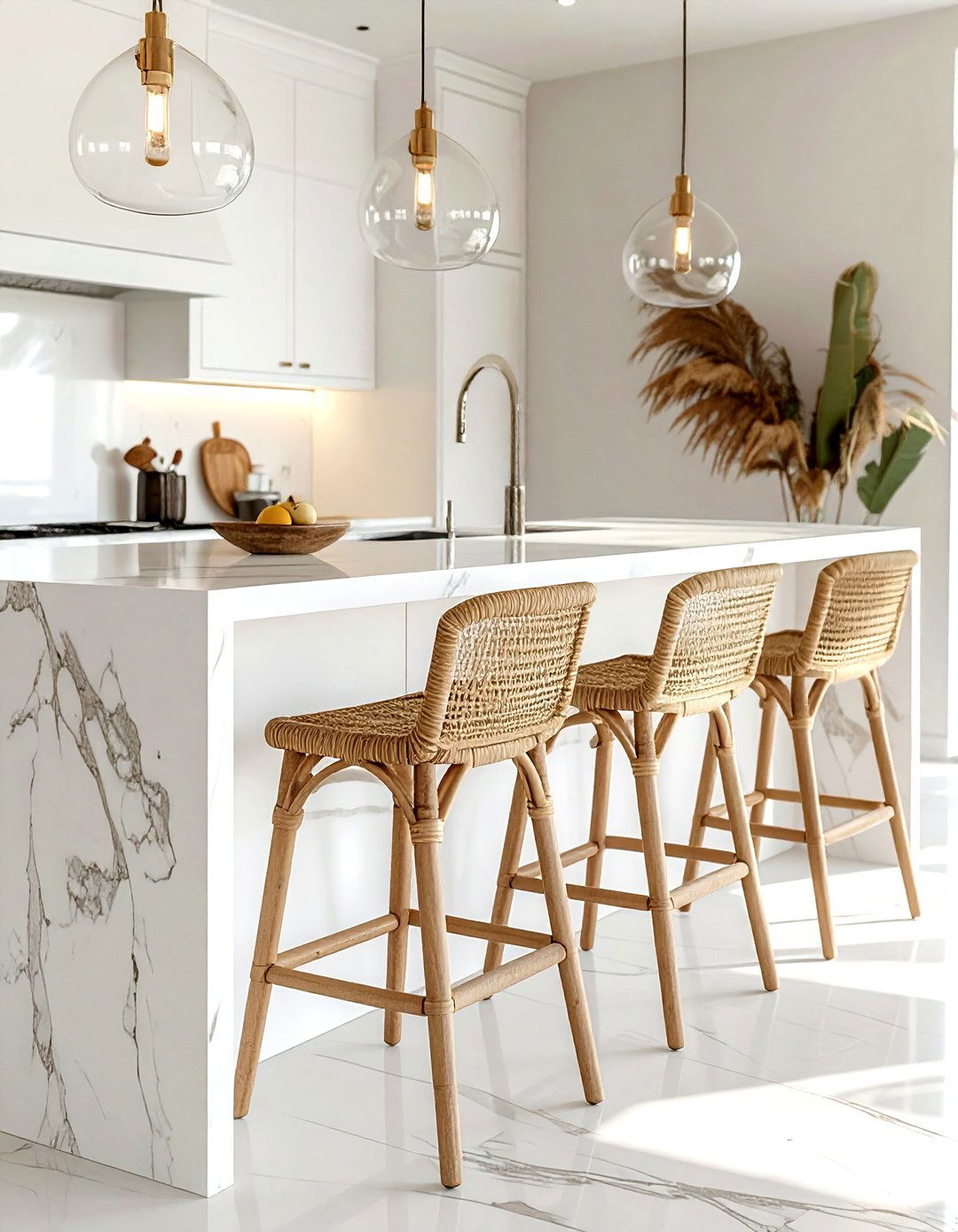 Coastal bar stools - 30 beach decor ideas