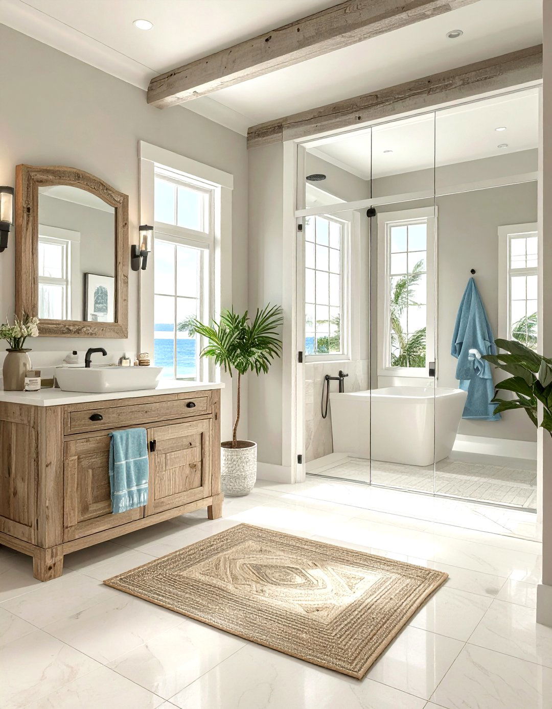 Coastal bathroom decor - 30 Southern bathroom ideas