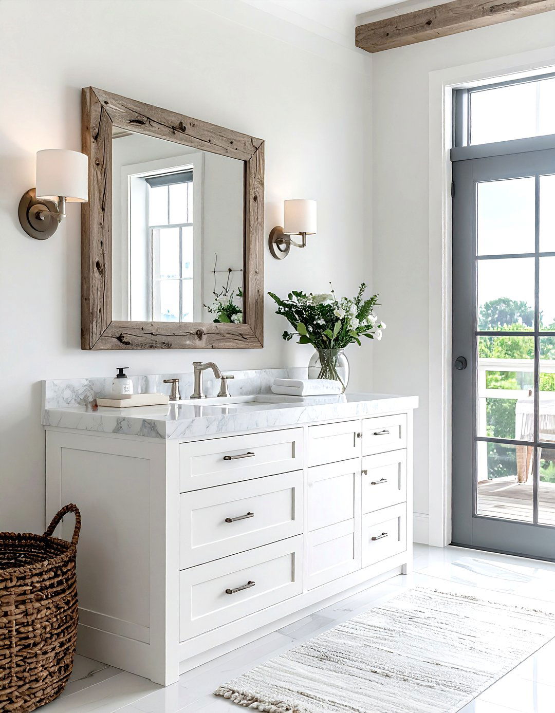 Coastal bathroom vanity - 30 coastal grandmother decor ideas