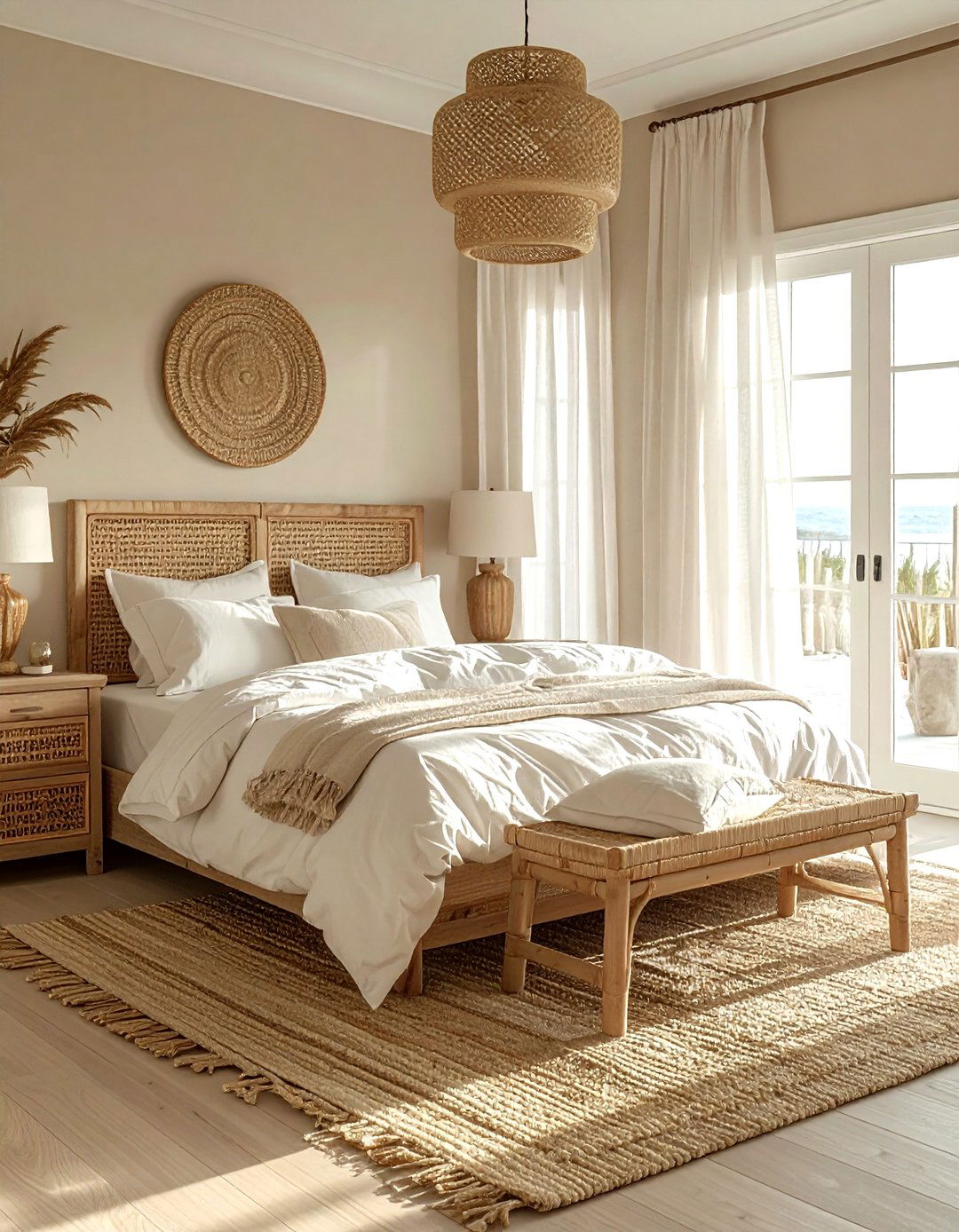 Coastal beige bedroom - 30 beige bedroom decor ideas