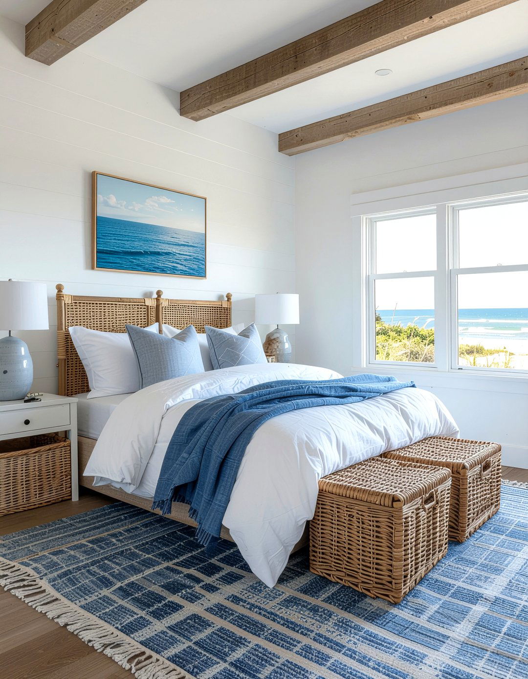 Coastal blue bedroom - 30 bedroom blue walls