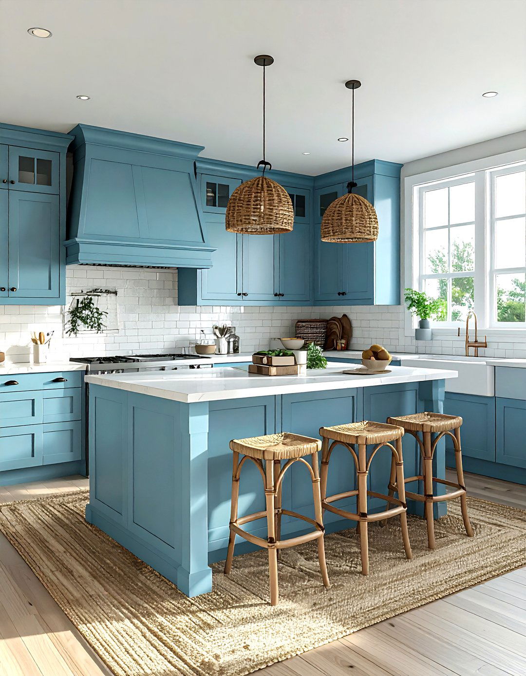 Coastal blue kitchen - 30 cool blue kitchen ideas