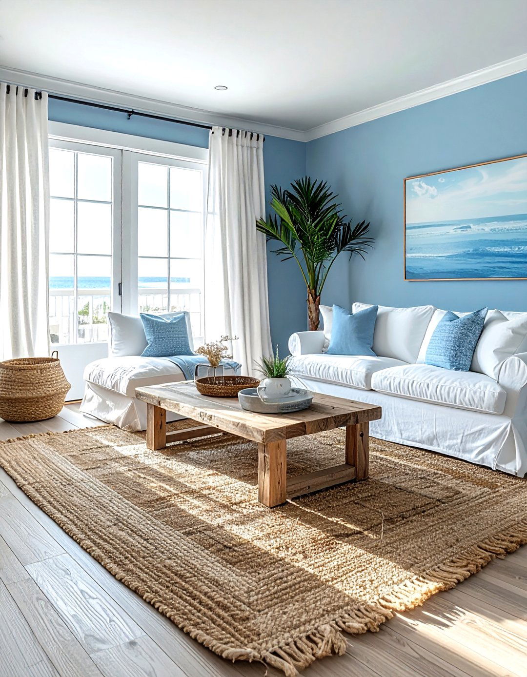 Coastal blue living room - 30 contemporary blue living room ideas