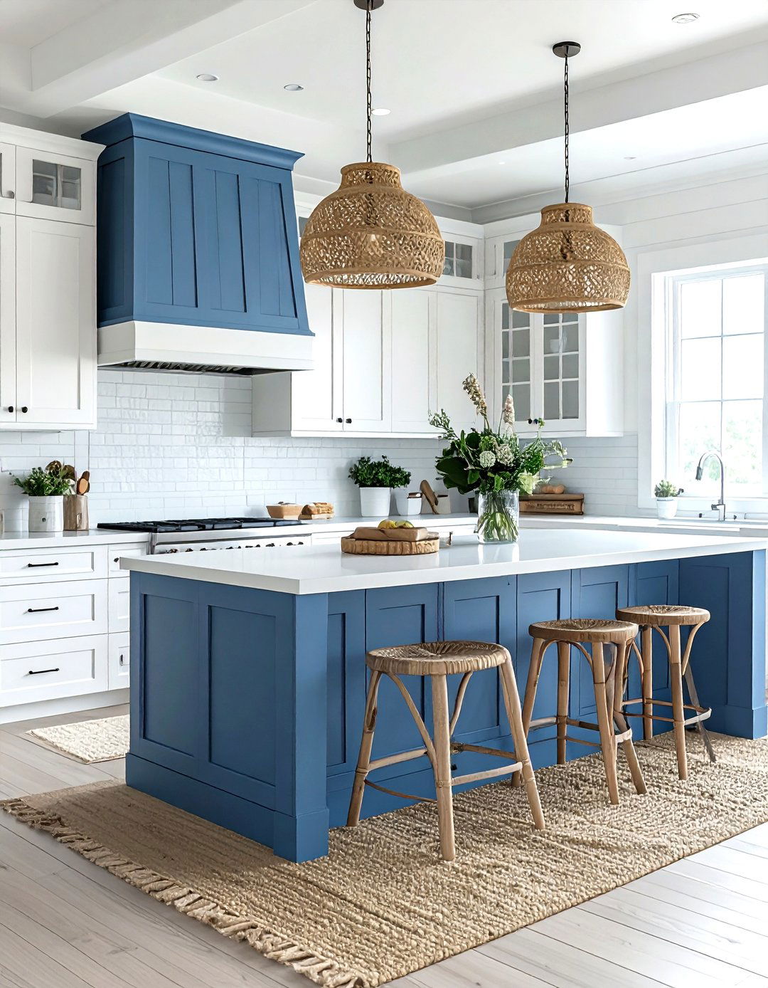 Coastal blue wainscoting - 30 kitchen wainscoting ideas