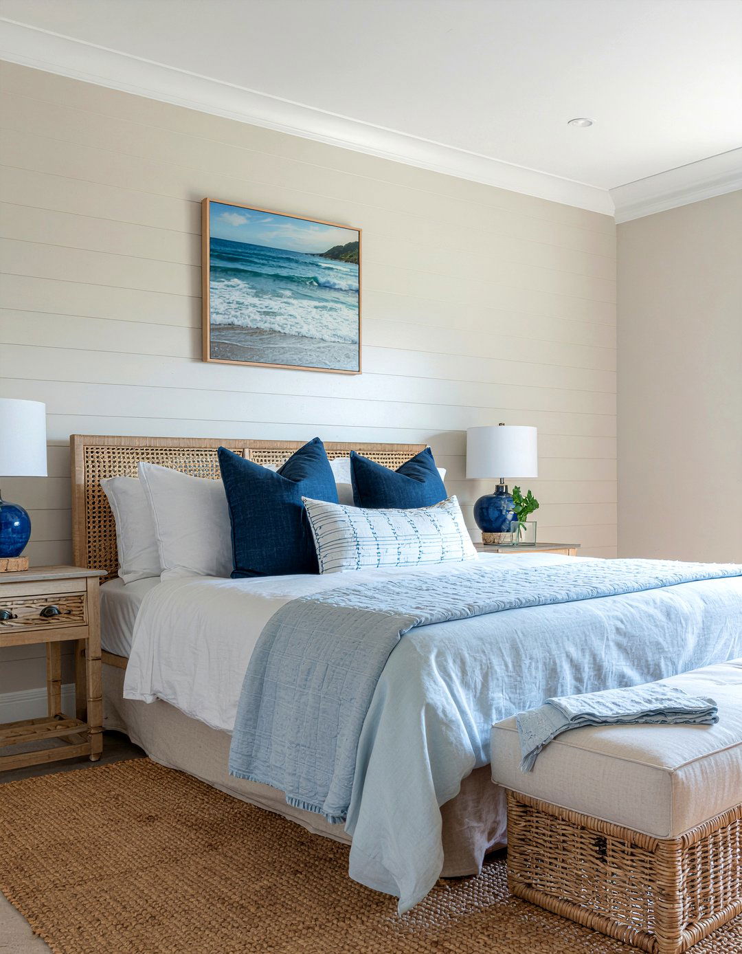 Coastal board and batten - 30 bedroom board and batten ideas