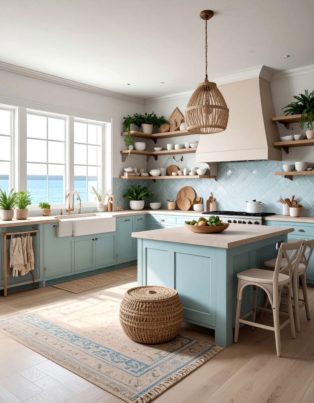 Coastal boho kitchen - 30 boho kitchen ideas